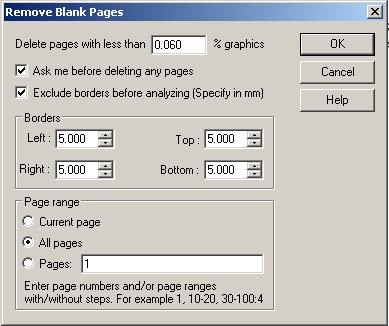 PixEdit Blank Page Removal System